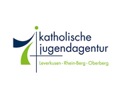 Logo der katholischen Jugendagentur mit den Standorten Leverkusen, Rhein-Berg und Oberberg.