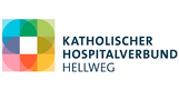 Logo des Katholischen Hospitalverbunds Hellweg mit bunten, überlappenden Formen und dem Schriftzug in blauer Schrift.