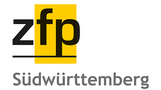 Logo der ZFP Südwürttemberg, bestehend aus den Buchstaben "zfp" in Schwarz und Gelb, mit dem Schriftzug "Südwürttemberg" darunter in Grau.