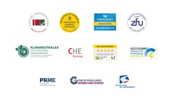 Die SRH Fernhochschule ist mehrfach ausgezeichnet und staatlich anerkannt. System Akkreditiert, unbefristet staatlich anerkannt sowie beliebteste Fernhochschule 2022